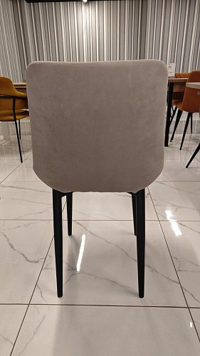 Стул на металлокаркасе Челси бежевый / белый каркас из шоурума 4